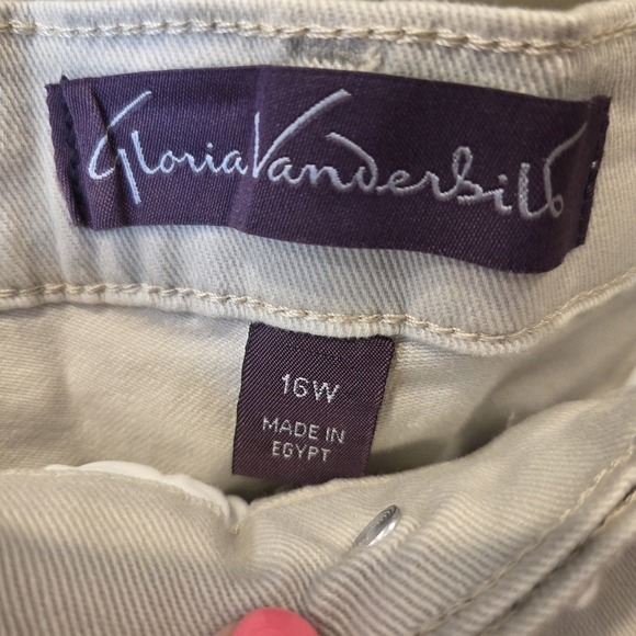 NWT Gloria Vanderbilt Amanda Stonewood Jeans 16W Classic Rise Tapered Leg - Picture 4 of 10